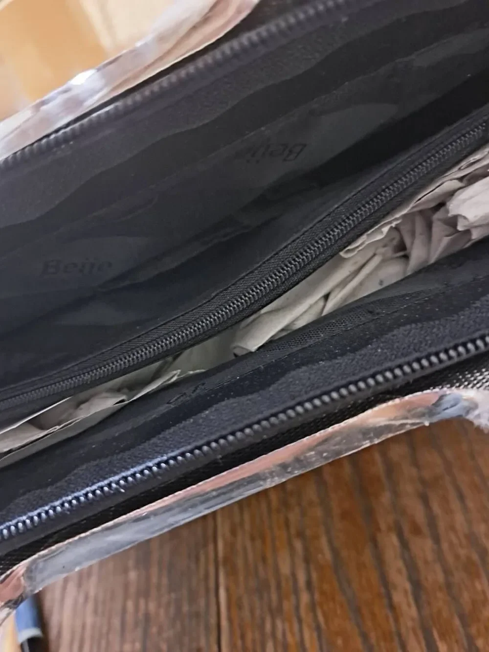 New Beijo 5644 Black Purse Handbag Shoulder Pocket Book Short Strap or Crossbody